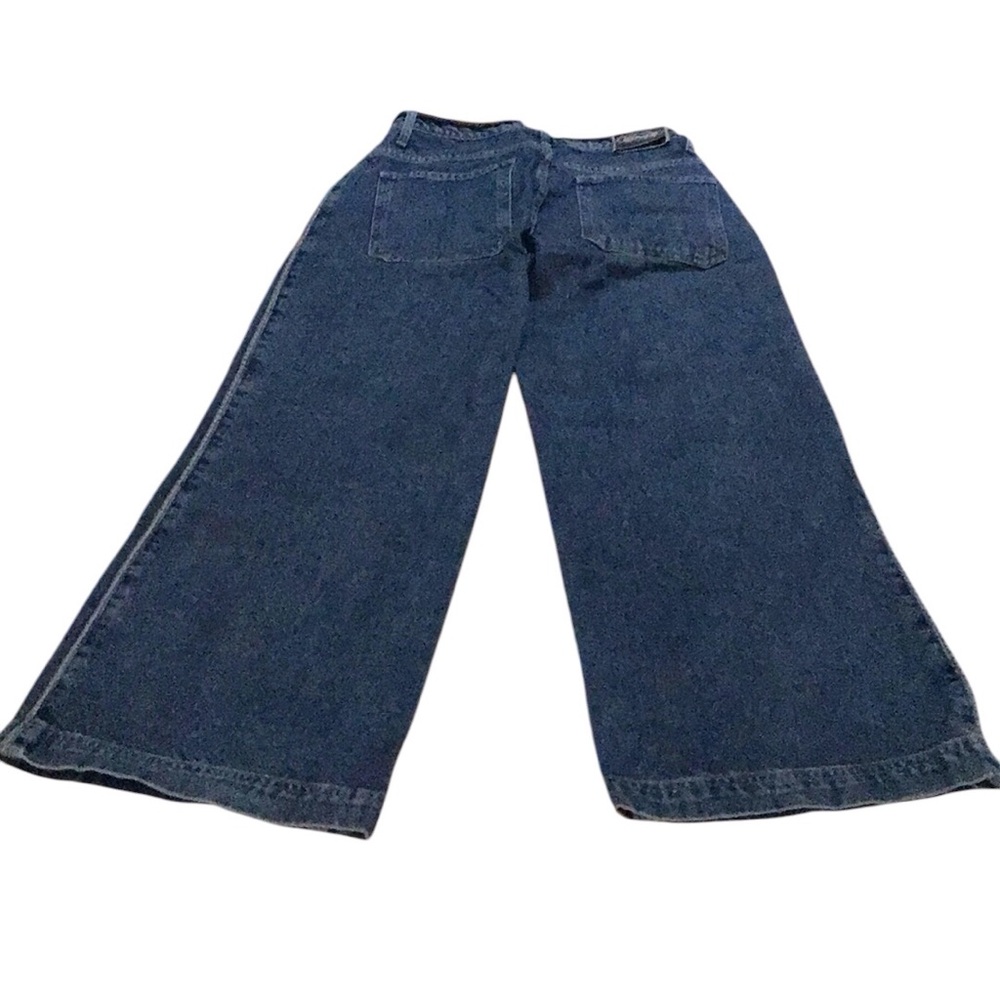 Zonz Vintage Y2K Skater Baggy Wide Leg Denim Blue Jeans 7